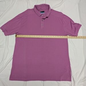 PGA Tour Men's Polo in Dusty Mauve Size L